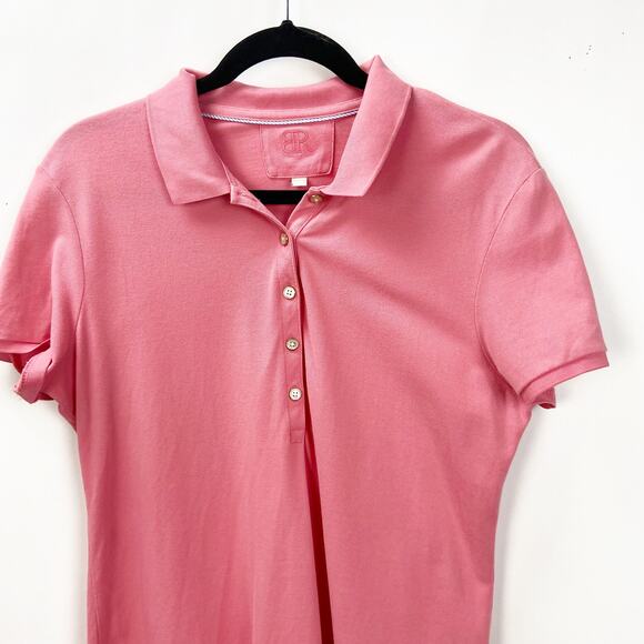 2/$30 2/$30 Banana Republic Large Womens Salmon Pink Polo Shirt - Picture 3 of 8